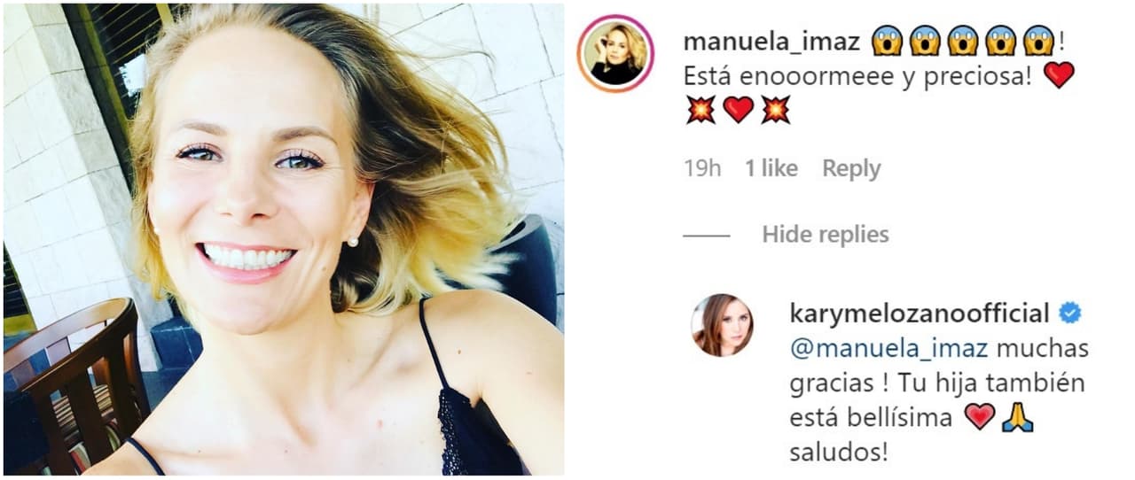 La actriz mexicana 
<b>Manuela Imaz </b>comentó al respecto, pues resaltó lo grande que está.
<br>