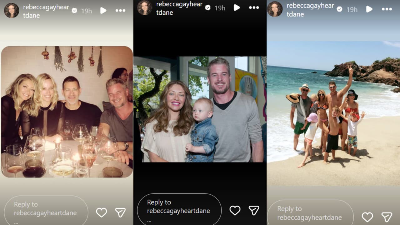 Rebecca Gayheart también compartió algunas imágenes con algunos momentos que tuvo con Eric Dane como pareja.