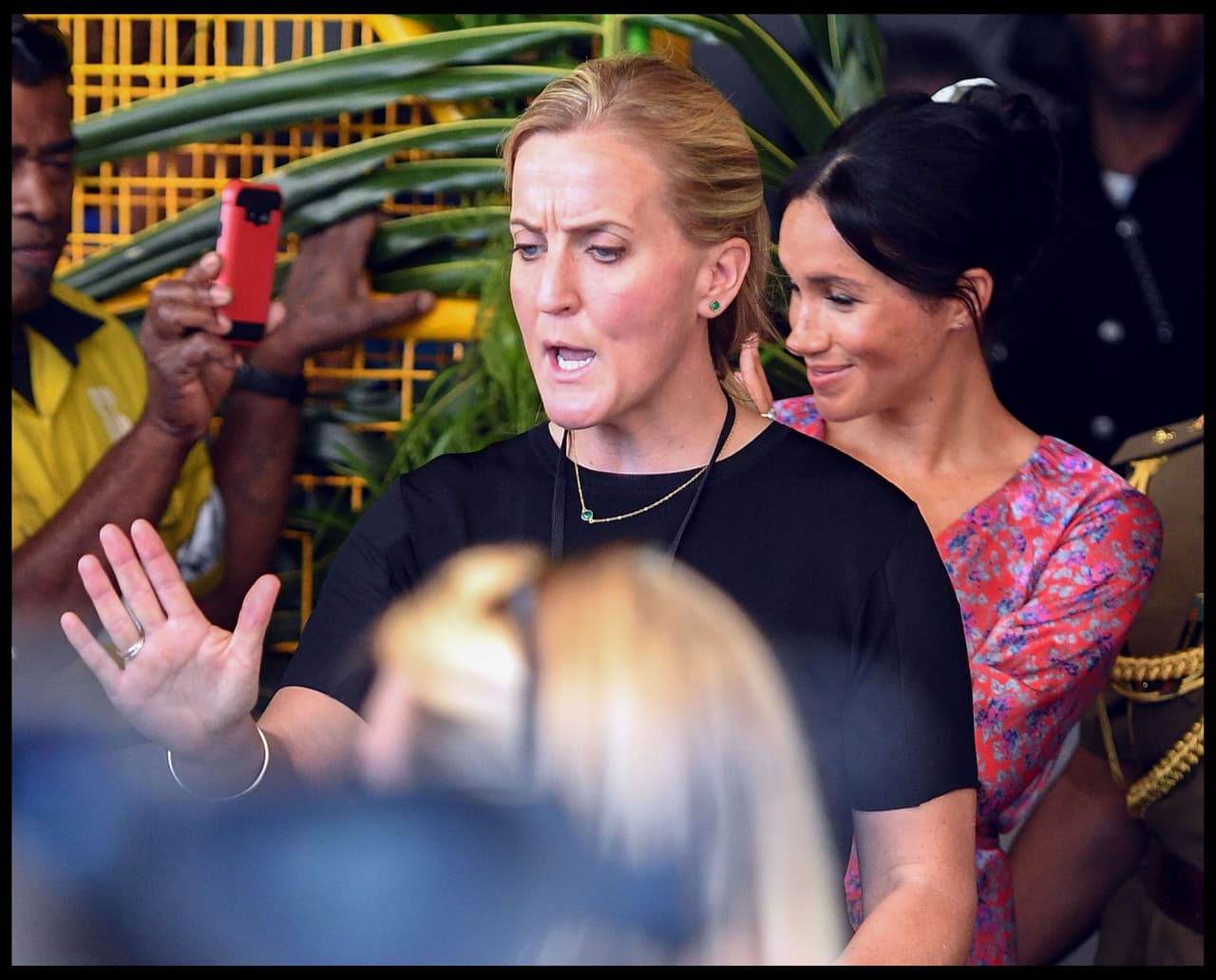 Uno de los más difíciles para la ahora exjefa de seguridad de la duquesa de Sussex, ocurrió en octubre de 2018 durante el viaje de Meghan y Harry a Fiji.
<br>