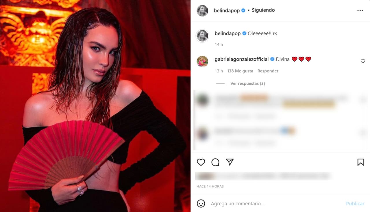 Belinda en la gala de la revista Elle España.