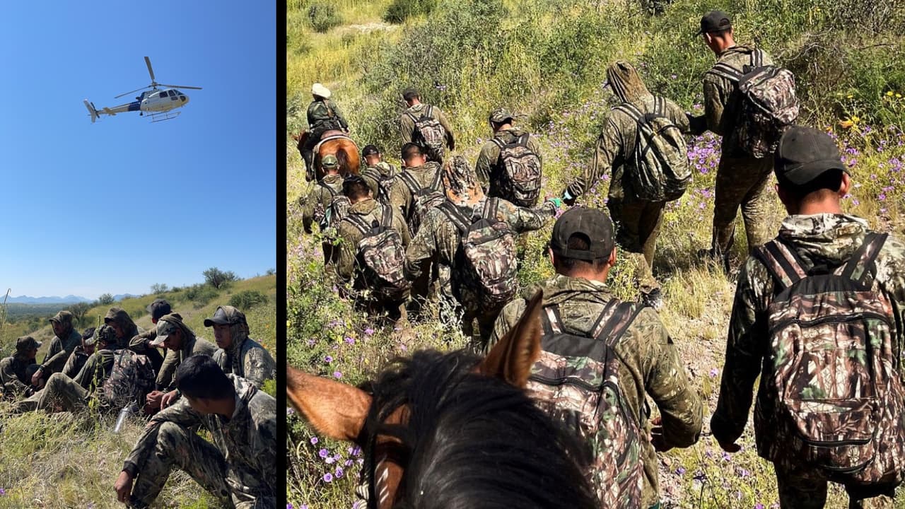 Arrestan a 11 indocumentados en la frontera de Arizona.