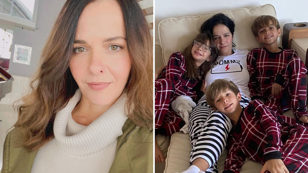 Laura Vieira es madre de trillizos, Samuel, Sofía y Moisés.