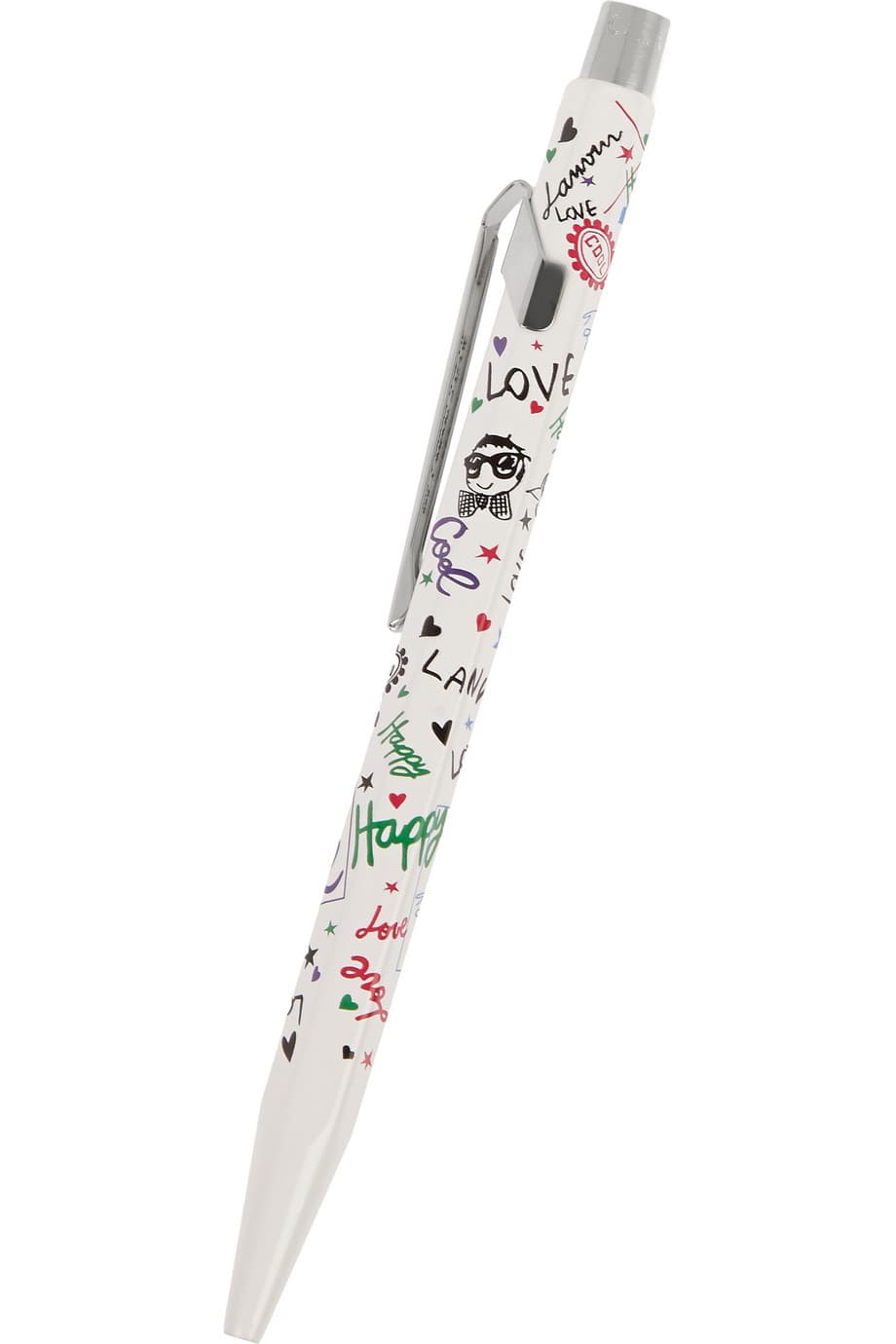 Para ella: Bolígrafo Caran d’Ache impresa en acetato con sketches de Alber Elbaz, Lanvin.