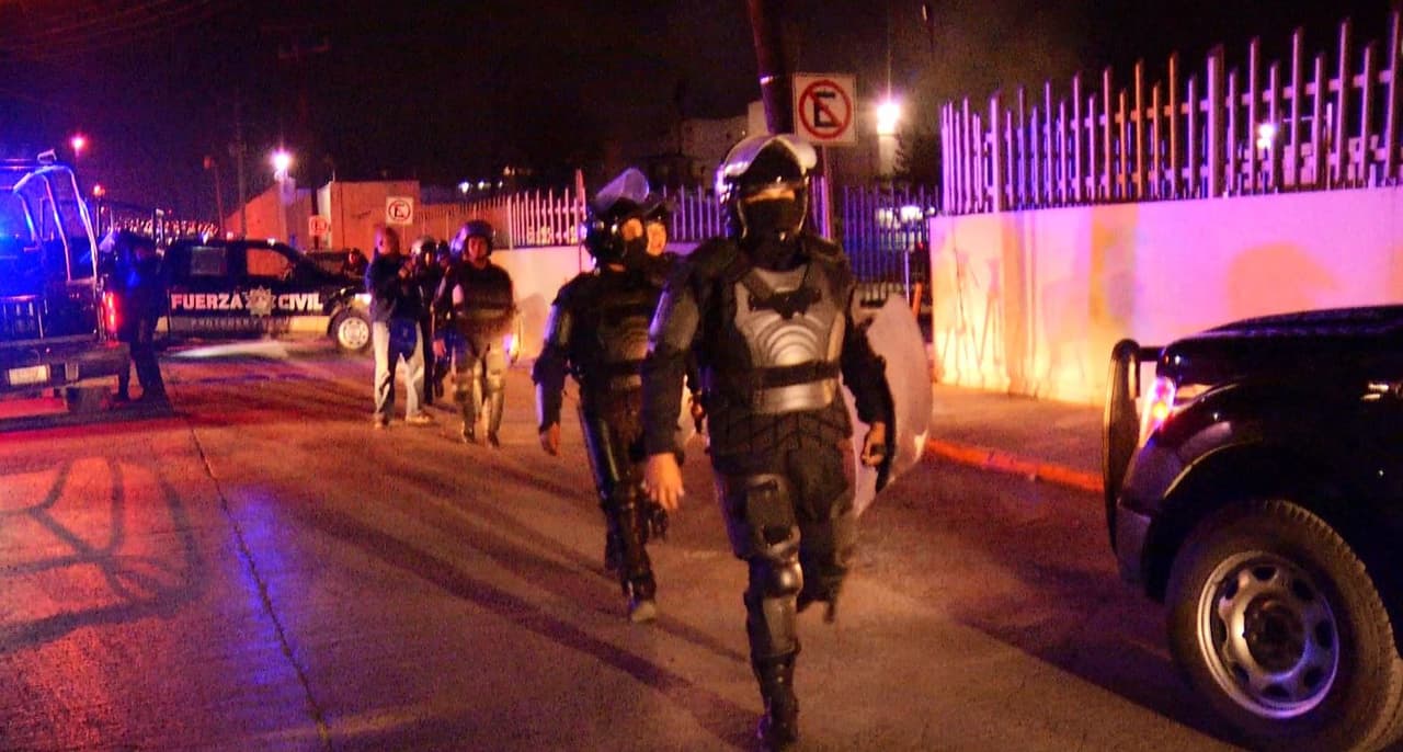 Fuerza pública en el penal de Topo Chico