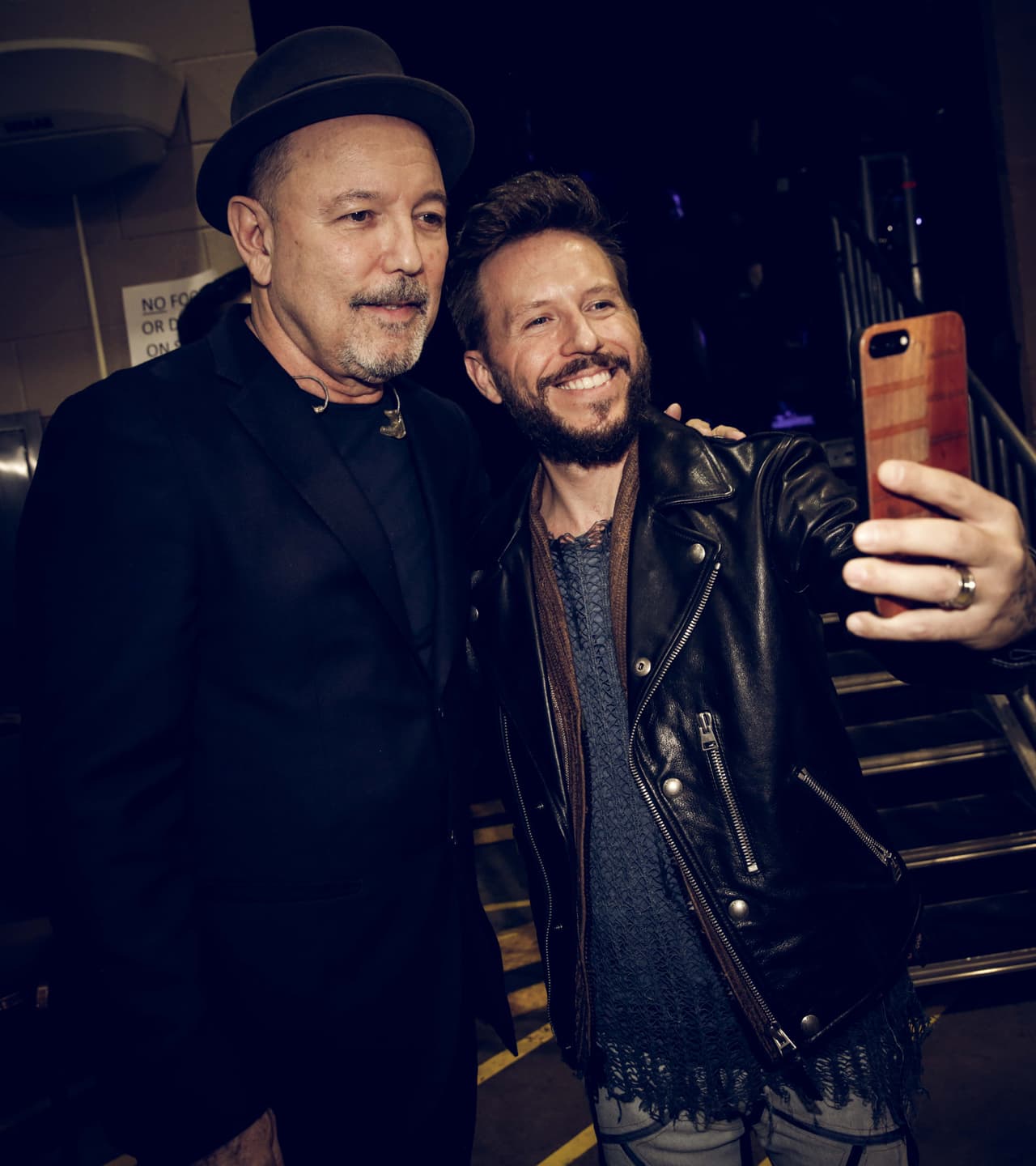 Noel Schajris aprovechó una selfie con Rubén Blades.