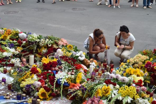 En este lugar fueron muchas las muestras de cariño.