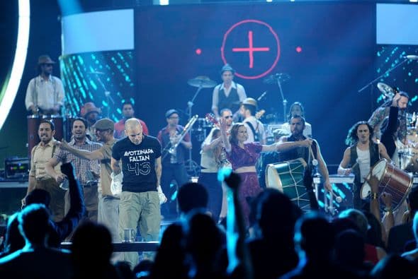 "Ayotzinapan somos todos", continuó.