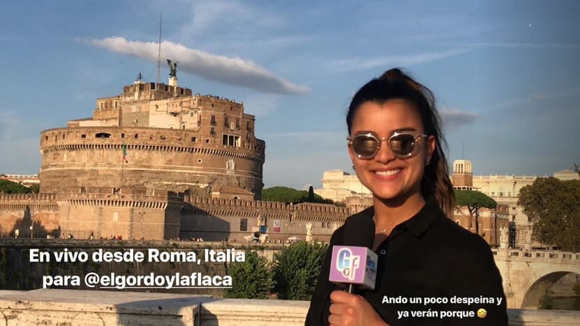 Clarissa Molina estuvo presentando lo mejor de las redes sociales para El Gordo y La Flaca desde varios países de Europa, donde anduvo de gira de trabajo.