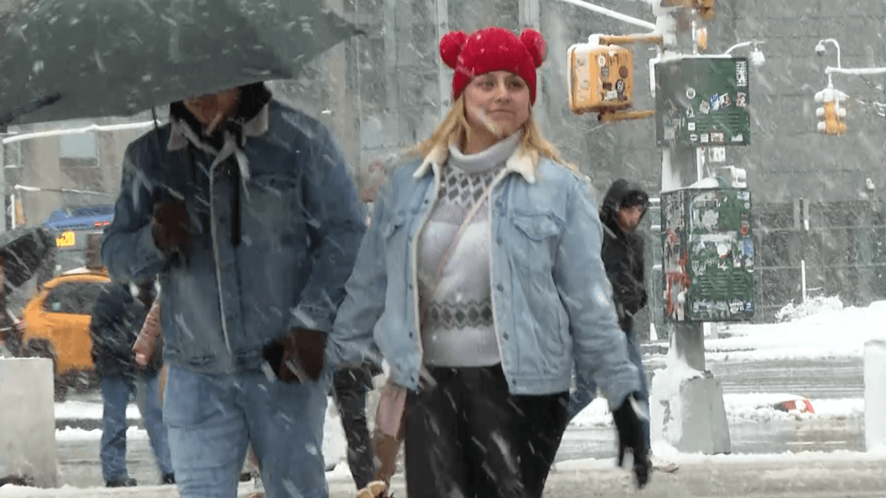 La ciudad de Nueva York sufre la mayor nevada diaria en más de 2 años: estos son los acumulados