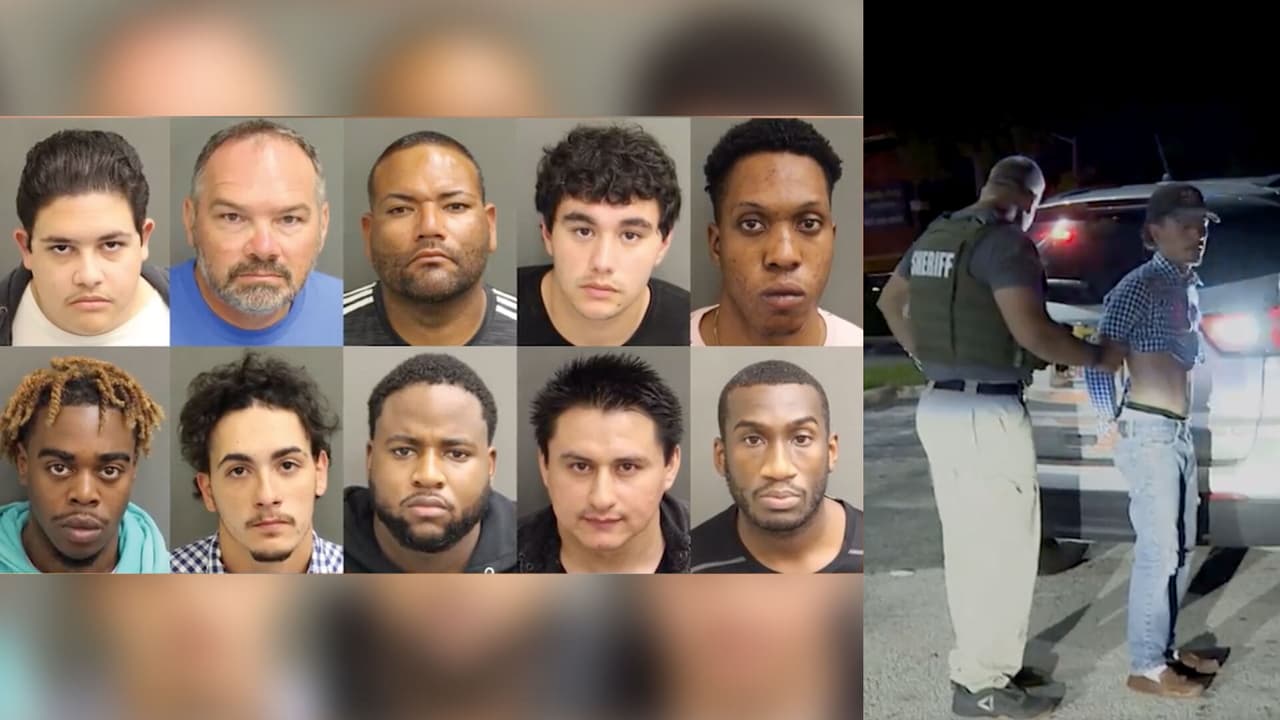 Arrestan a 10 hombres que planificaron encuentros sexuales con niños en Florida
