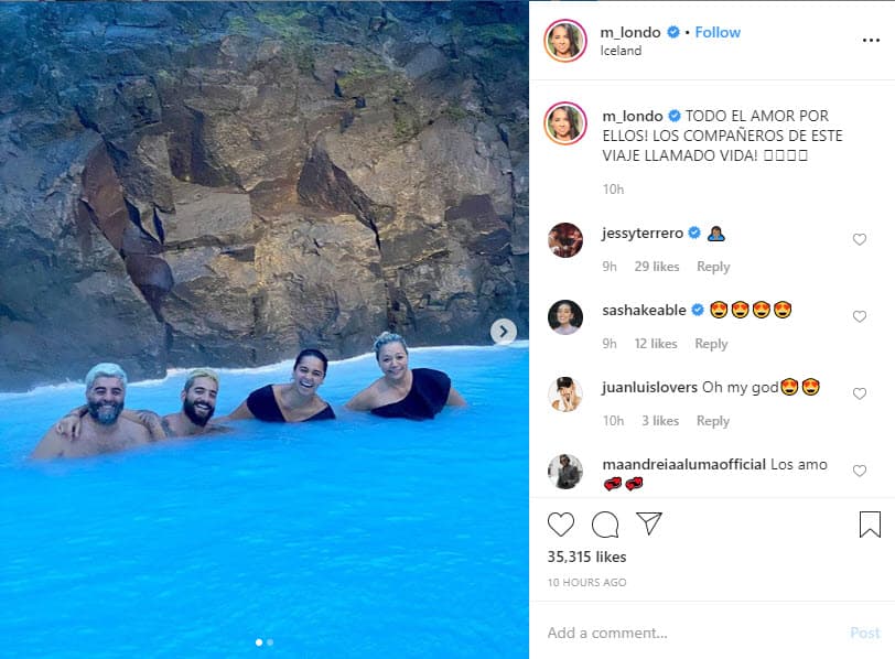 Por su parte, su hermana mayor, Manuela, mostró un par de fotos familiares donde los cuatro disfrutan de las aguas termales del lugar: "¡
<b>Todo el amor por ellos</b>! Los compañeros de este viaje llamado vida", se lee en la publicación de la misma red social.
<br>