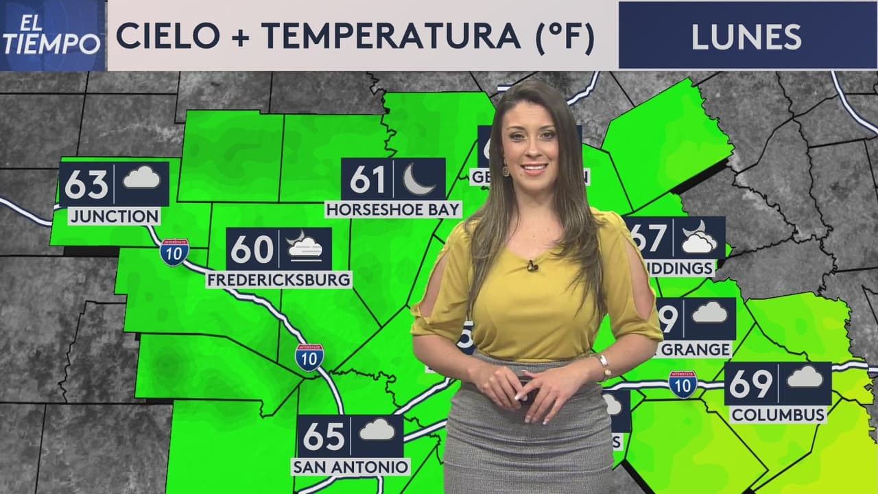 San Antonio espera este lunes transicionar de cielos nublados a despejados