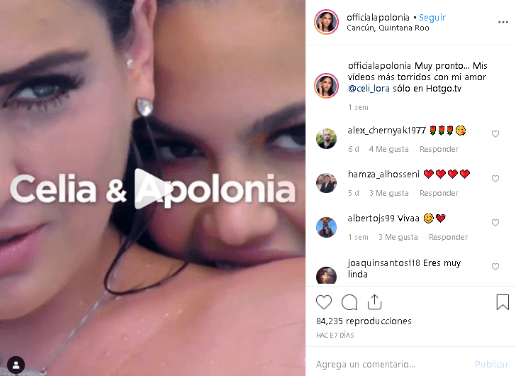 En esa misma entrevista con Adela Micha, Celia Lora habló sobre el video para adultos que grabó junto a 
<b>Apolonia Lapiedra</b>, una actriz porno española.