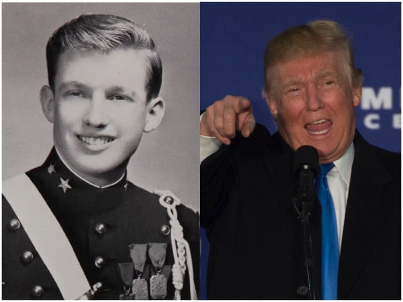 En 1964 Donald Trump se graduó en la New York Military Academy. Su paso por la academía
<a href="https://www.washingtonpost.com/politics/decades-later-disagreement-over-young-trumps-military-academy-post/2016/01/09/907a67b2-b3e0-11e5-a842-0feb51d1d124_story.html">también ha sido causa de controversia</a> en esta campaña electoral.