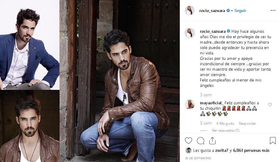 A Sánchez Azuara también le sobrevive su otro hijo, José Luis Santiago. A él le dedicó una 
<b><a href="https://www.univision.com/famosos/marysol-sosa-y-rocio-sanchez-azuara-aun-lloran-la-muerte-de-seres-queridos-pero-logran-celebrar-la-vida-de-otros-fotos" target="_blank">felicitación de cumpleaños</a></b> el pasado 30 de septiembre.