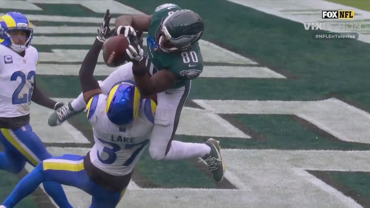 ¡Como malabarista! Touchdown de Philadelphia Eagles