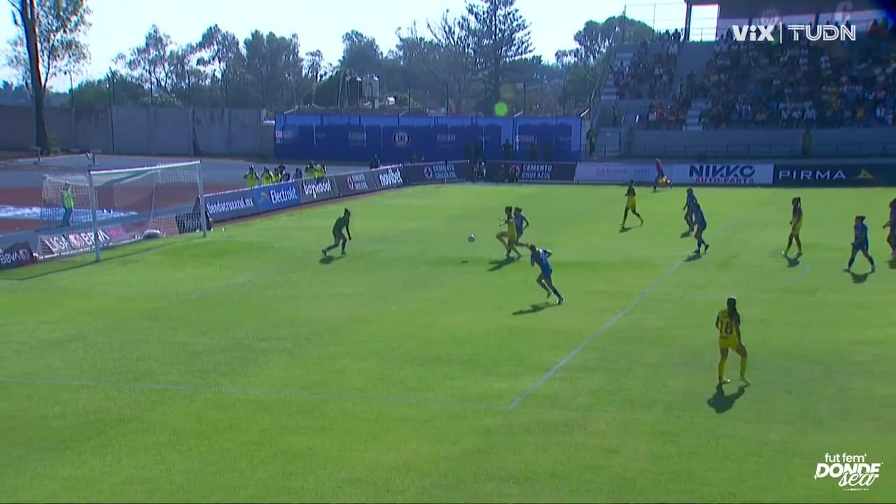 ¡El poste salva a la Máquina! El América femenil no logran romper el empate