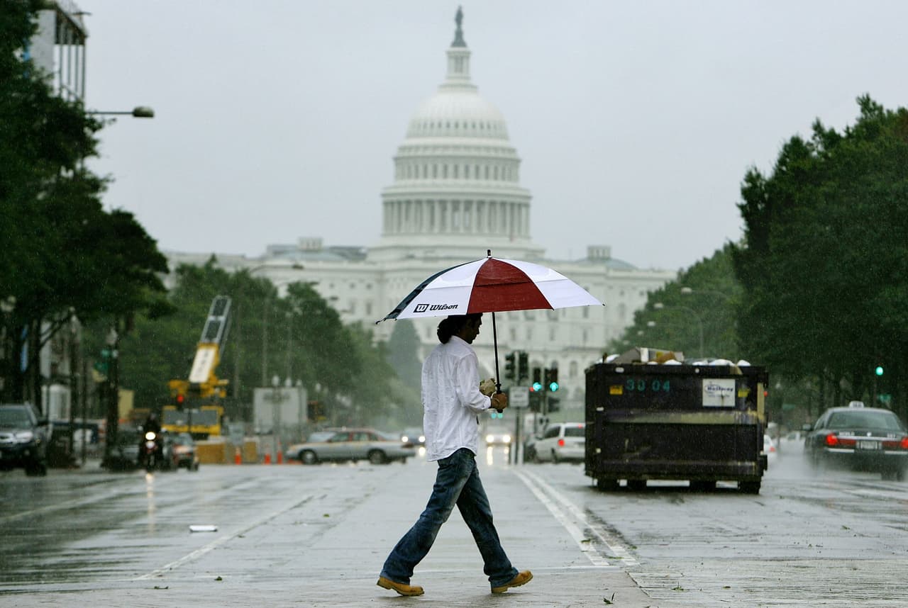 Washington D.C. tendrá un fin de semana lluvioso por remanentes de Helene 