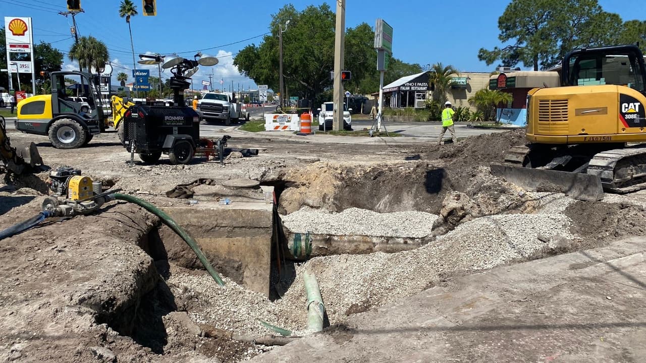 Advierten tomar rutas alternas en Avenida Himes y Gandy Boulevard, estaría cerrada hasta el martes