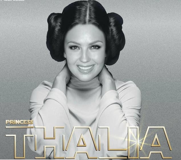 Pero recordemos que la fiebre por 'Star Wars' también le pegó fuerte a Thalía, que se transformó en la 'Princesa Leia Organa' y vaya que fue la sensación.