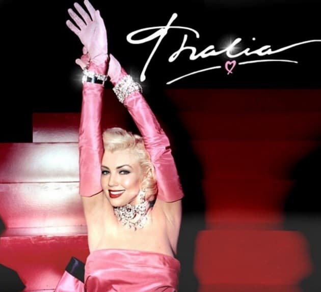 Marilyn Monroe es una de las divas del cine a las que Thalía admira, inlcuso reconoce su gran influencia en su trabajo musical.