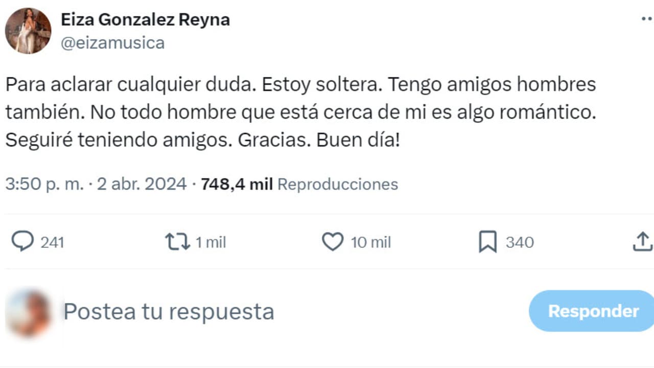 Eiza González ha dado respuesta así cuando se le ha vinculado con algunos hombres.