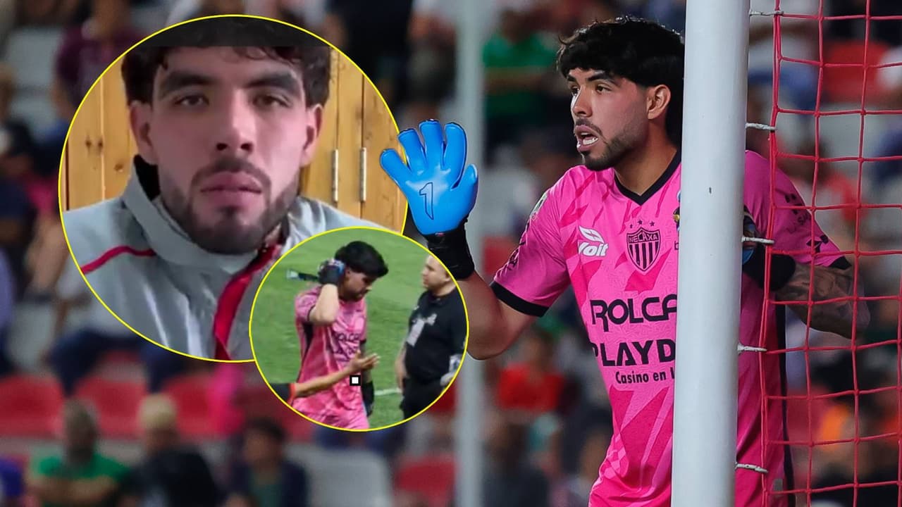 Portero del Necaxa Luis Jiménez se disculpa por gesto ofensivo a la afición