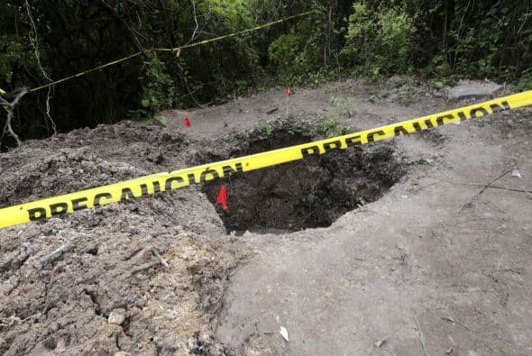 Desde el sábado las autoridades acordonaron el lugar.