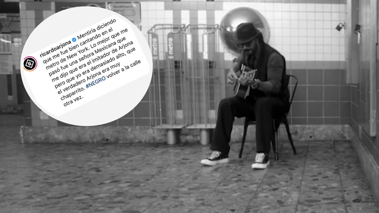 En agosto de 2021 el cantante 
<a href="https://www.univision.com/musica/ricardo-arjona-canto-en-el-metro-en-ny-paso-desapercibido-y-hasta-fue-confundido-con-un-imitador-video">apareció en el metro de Nueva York</a> y comenzó a cantar pero la gente no lo reconoció.
<br>
<b>Dale play al video y mira el momento.</b>