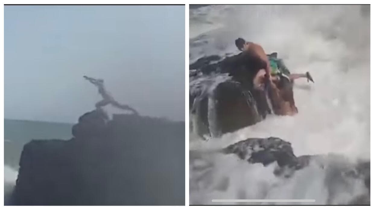 Video con imágenes fuertes: culturista trata de salvar a una amiga y mueren los dos mientras su mujer lo graba entre gritos