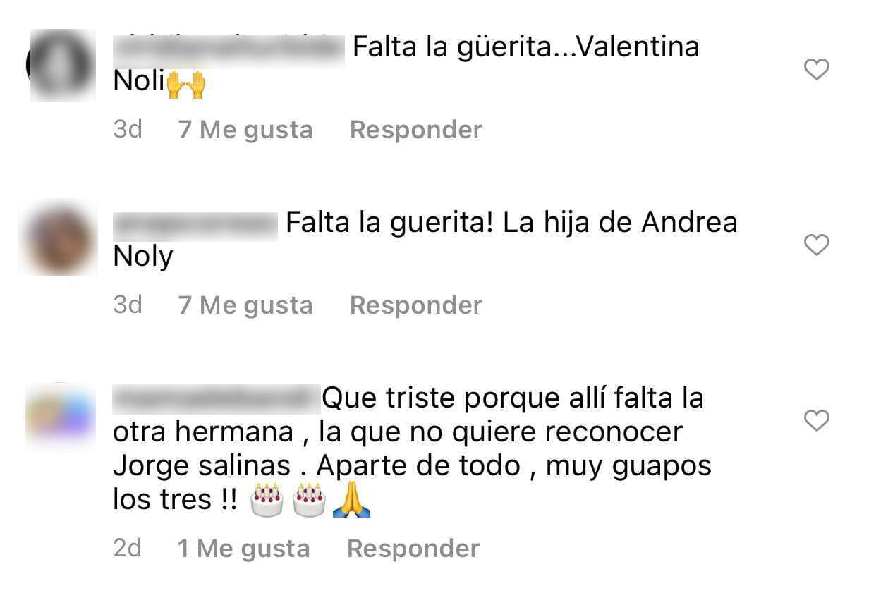 <b>"Falta la güerita"</b>, fueron algunos de los comentarios que algunos usuarios le escribieron a Gabriella Cataño en referencia a Valentina Noli, de 15 años. 
<br>