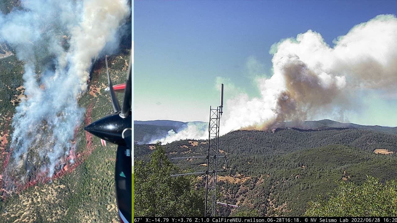 Ordenan evacuaciones en el condado de Nevada por el incendio Rices: hay 500 estructuras en riesgo