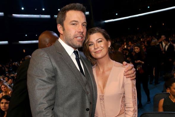 Ellen Pompeo quiso sacarse la foto del recuerdo con Ben Affleck.