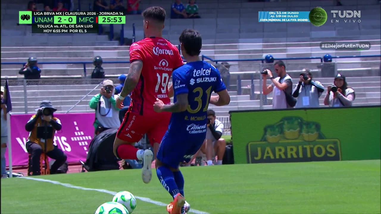 ¿Era para tarjeta? Morales le deja pisotón a rival y no se señala nada