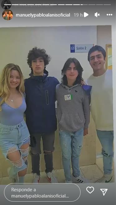 De este reencuentro hubo varias fotos y tanto los hermanos como Isabella quisieron compartirlas con sus 'followers'