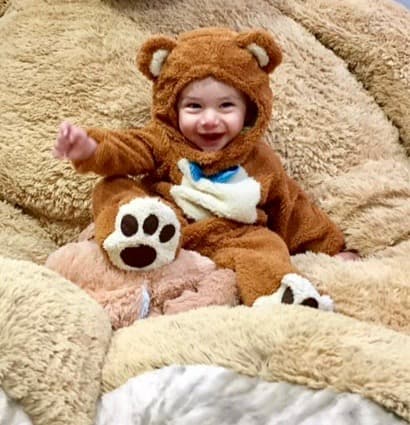 Miren que feliz estaba en esa noche de 'Halloween'.