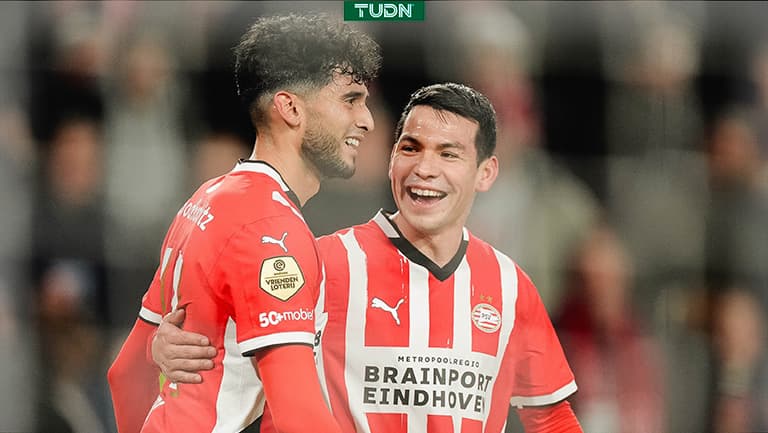 Hirving 'Chucky' Lozano' anota en su penúltimo juego con el PSV