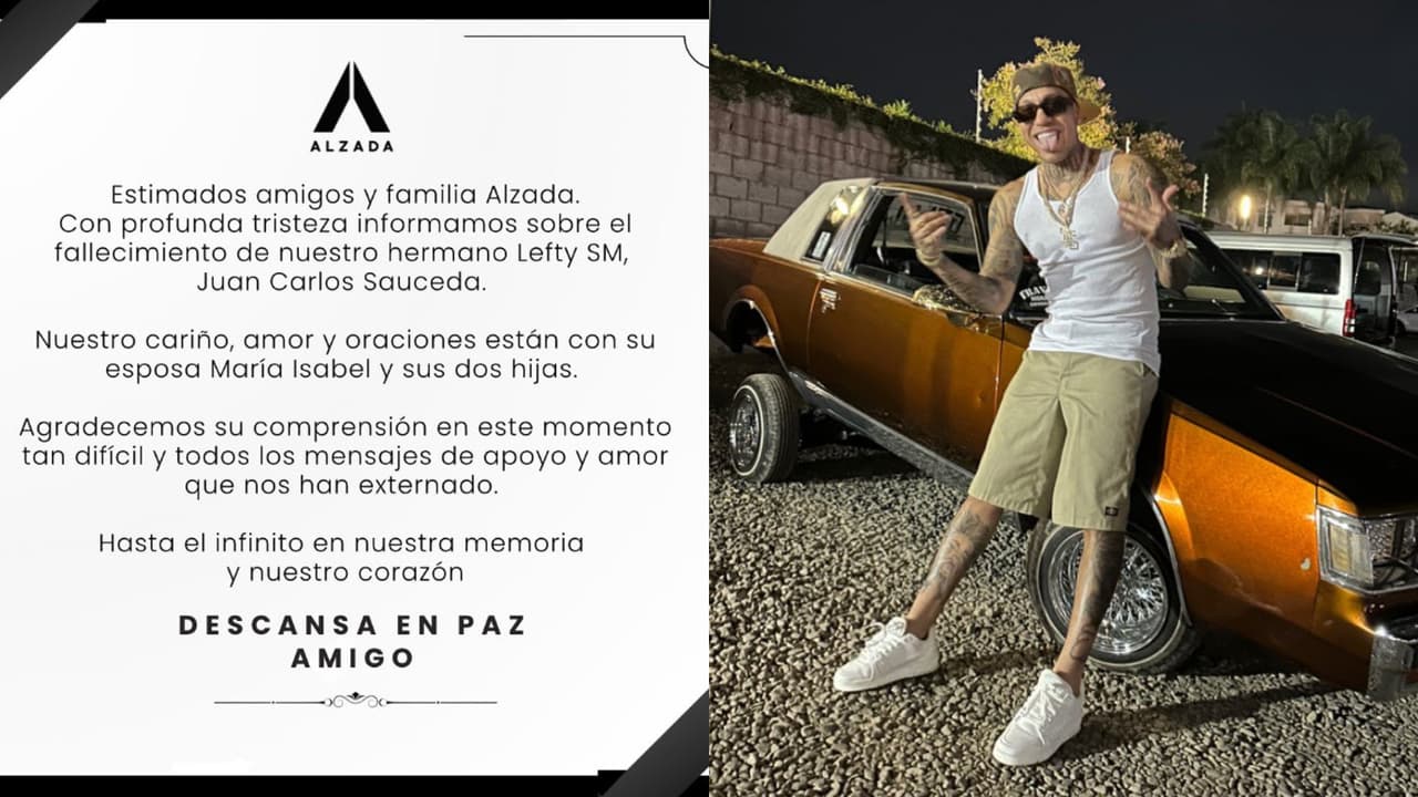 La disquera Alzada confirmó con este comunicado la muerte del rapero mexicano Lefty SM. Tenía 31 años.