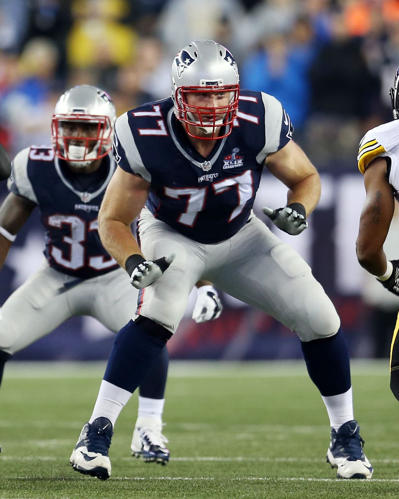 Nate Solder, tackle izquierdo de los Pats, fuera el resto de 2015 por desgarre de biceps
