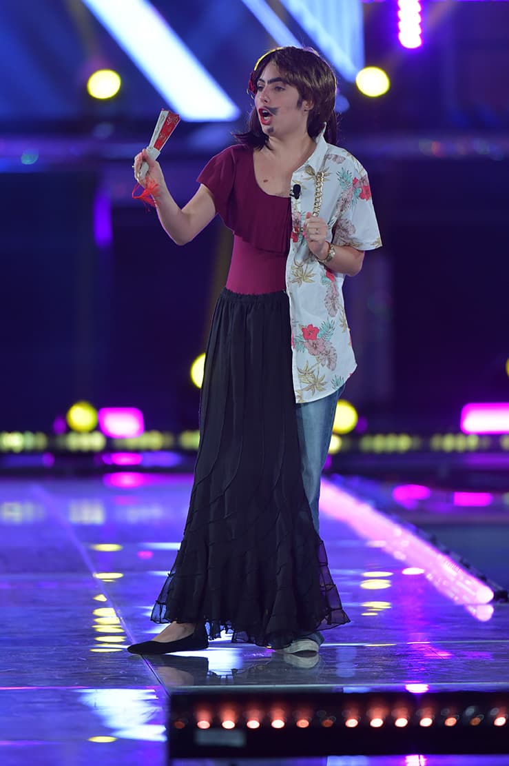 Y fue la primera que hizo decir a los jueces en conjunto: "eeeres bella"