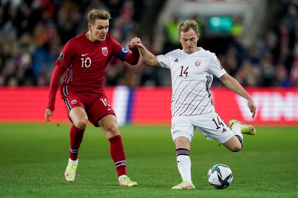 Noruega no puede con Letonia y sufrirán por su boleto a Qatar 2022