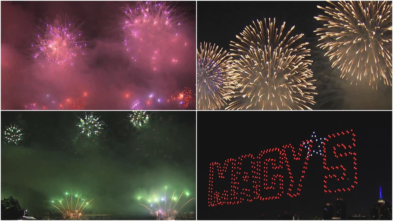 ¡Feliz 4 de Julio! Fuegos artificiales de Macy's iluminaron el cielo de Nueva York