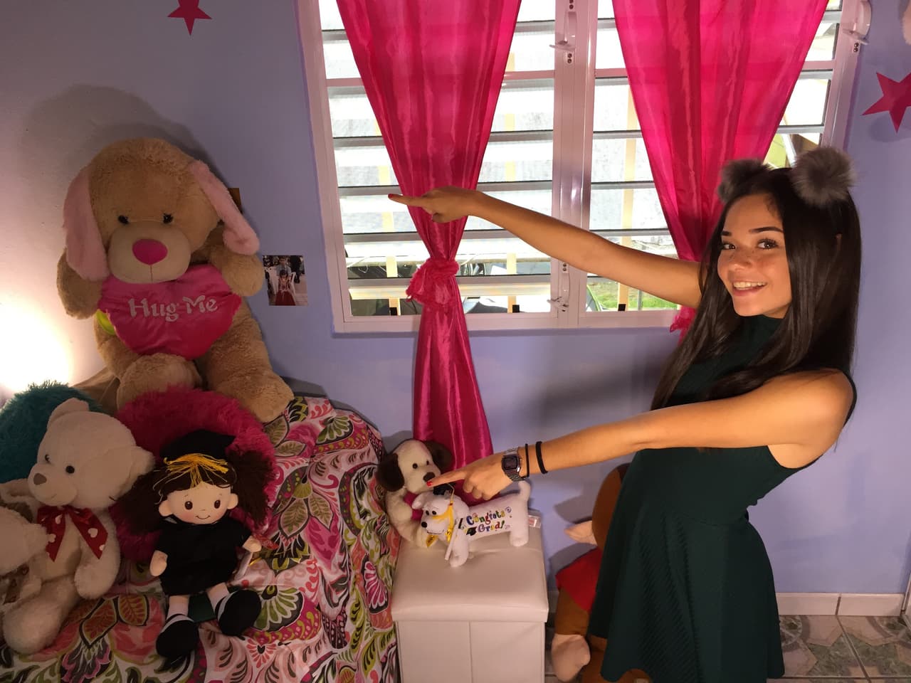 Otra de sus colecciones son los peluches.