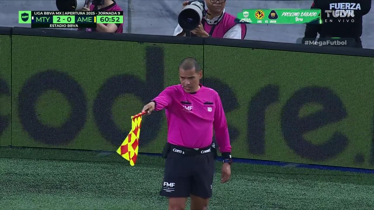 ¡Golazo anulado a Rayados! Berterame estaba en posición adelantada