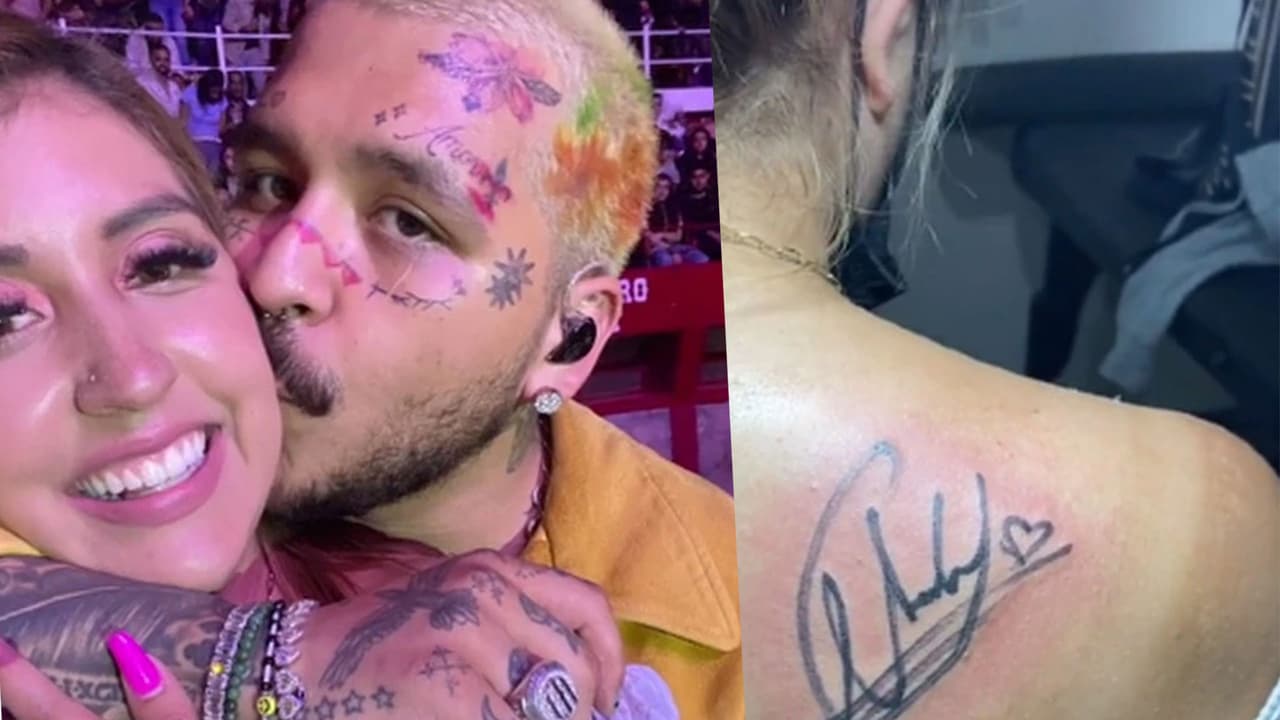 <h3 class="cms-H3-H3">Christian Nodal </h3>
<br> 
<br>A pesar de las fuertes polémicas en las que ha estado envuelto 
<a href="https://www.univision.com/musica/christian-nodal-critica-la-musica-de-bad-bunny" target="_blank">el cantante</a>, no ha sido motivo para que sus fanáticos continúen demostrando su afecto. Una de sus fans en México, le pidió un autógrafo en la espalda y en pocas horas se lo mandó a tatuar. 
<a href="https://www.univision.com/musica/christian-nodal-fanaticos-lo-tildaron-de-mentiroso-por-sus-tatuajes" target="_blank">Christian Nodal</a> aseguró en Tik Tok que este era su nuevo tatuaje favorito.