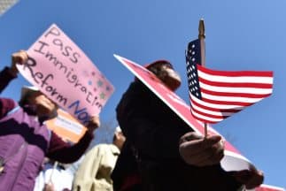 Protesta a favor de una reforma migratoria con camino a la ciudadanía para los 11 millones de indocumentados.