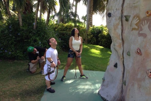 La pared era muy alta.