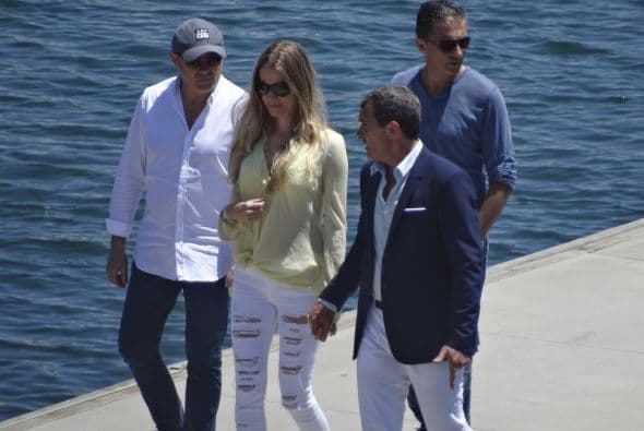 Pero a Banderas poco le importó que hubiera más de uno mirando.