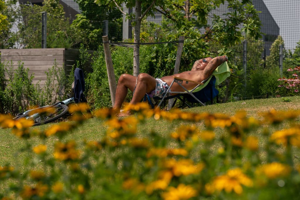 Aún en medio de esos baños de sol, se le advierte a la ciudadanía que se mantenga hidratada.
