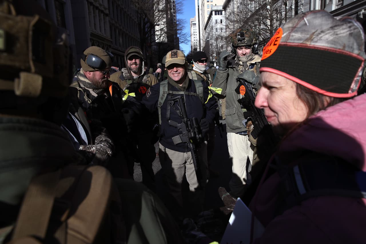 Marcha a favor de las armas en Richmond, Virginia.